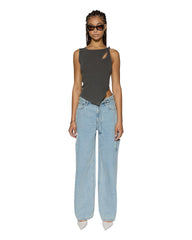 Rollin Cut Out Baggy Jeans