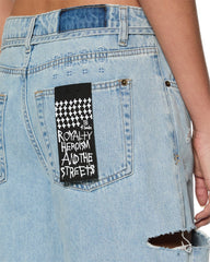 Rollin Cut Out Baggy Jeans