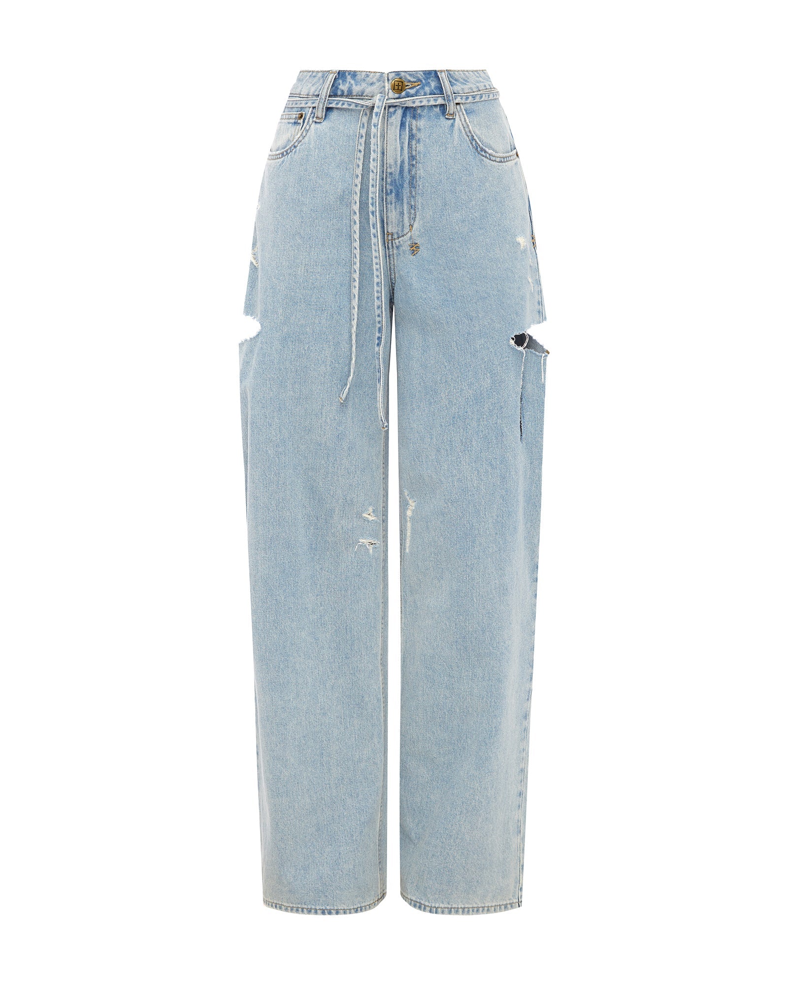 Rollin Cut Out Baggy Jeans