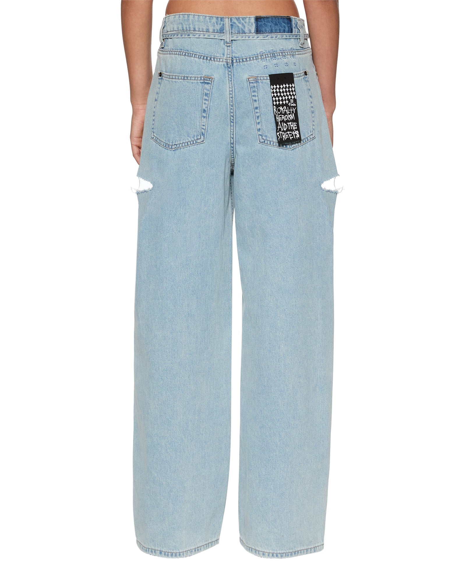 Rollin Cut Out Baggy Jeans