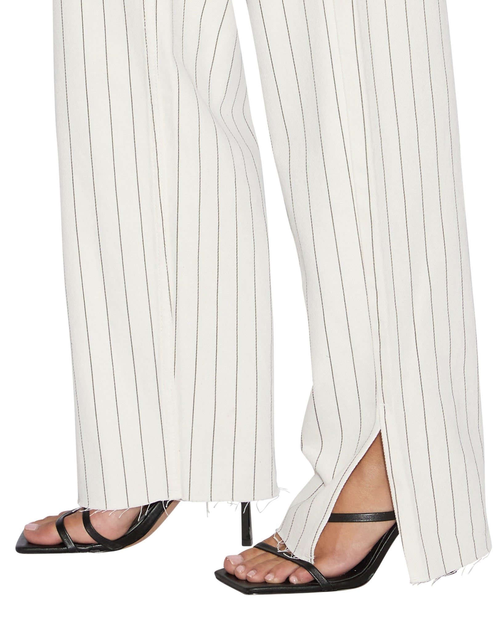 Playback Prophetik Splits High Waisted Jeans - White Denim