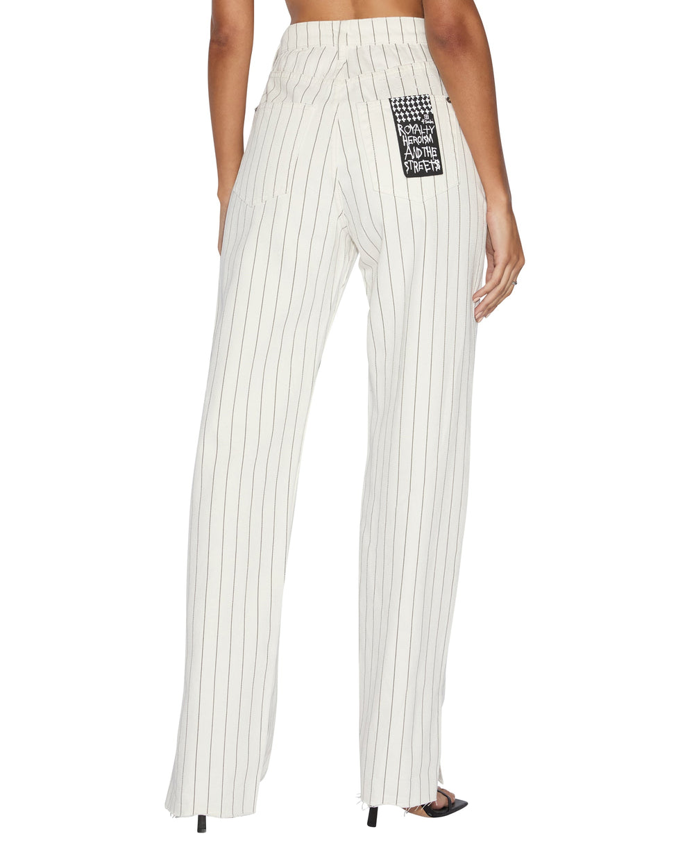 Playback Prophetik Splits High Waisted Jeans - White Denim