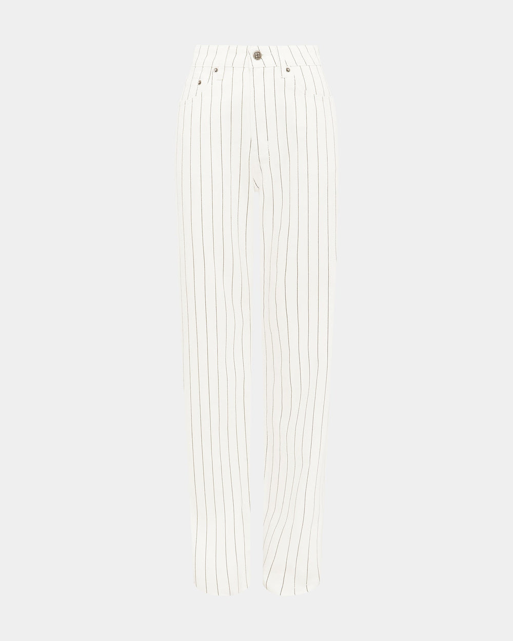 Playback Prophetik Splits High Waisted Jeans - White Denim