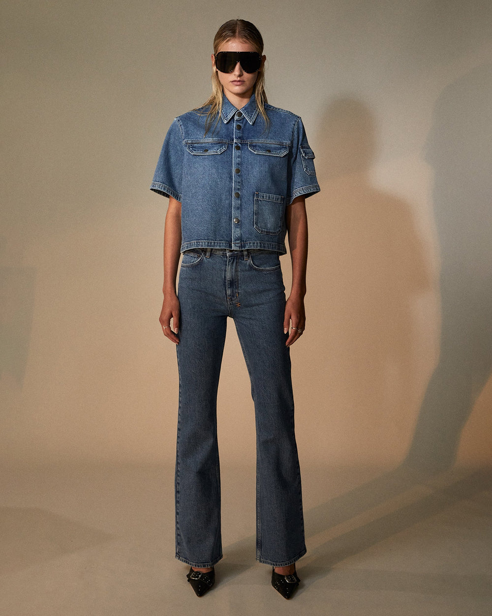 Soho Flare Jeans Heritage - Blue Denim