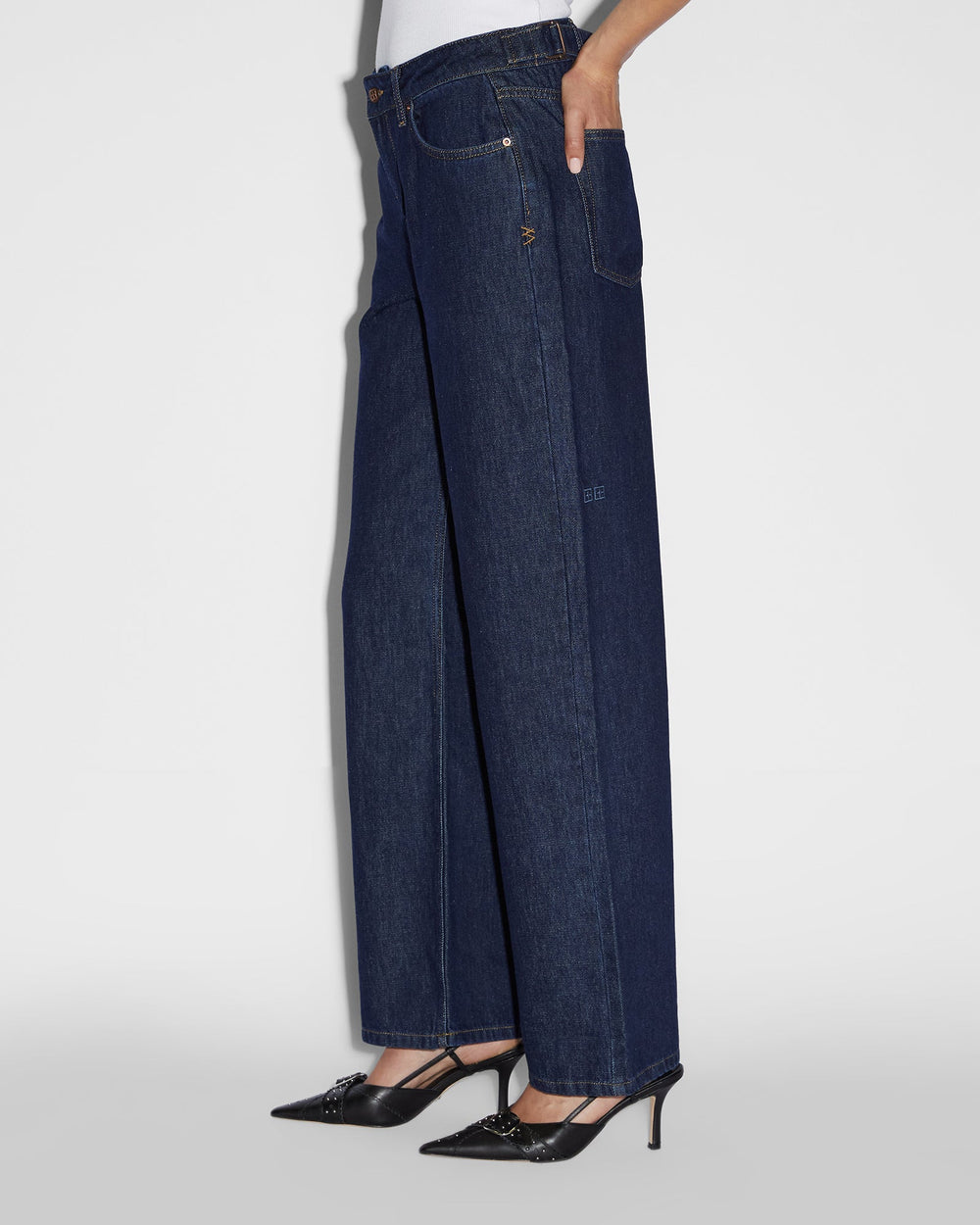 Low Rider Low Rise Jeans Legacy - Dark Blue Denim