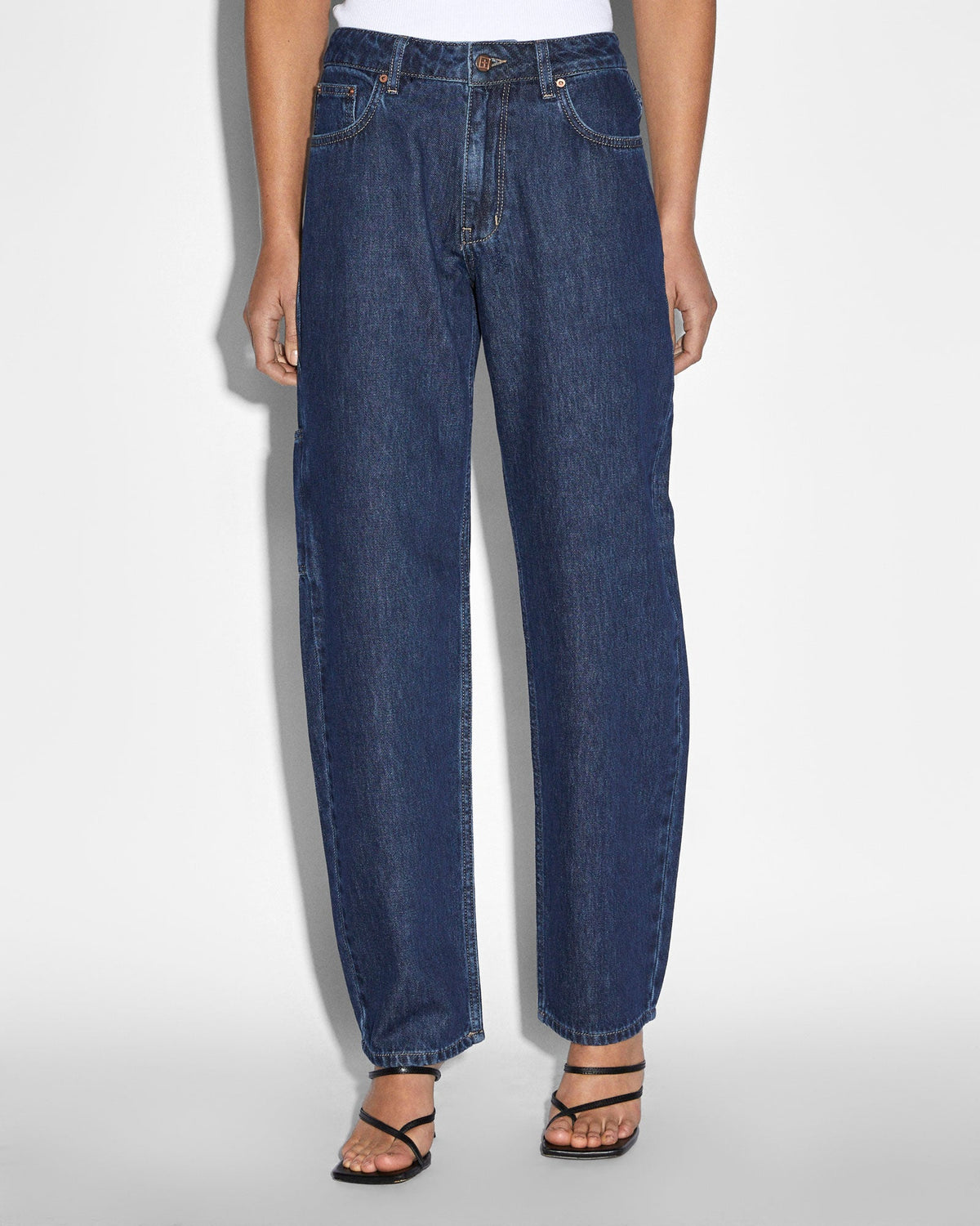 Brooklyn Carpenter Legacy Mom Jeans - Blue Denim