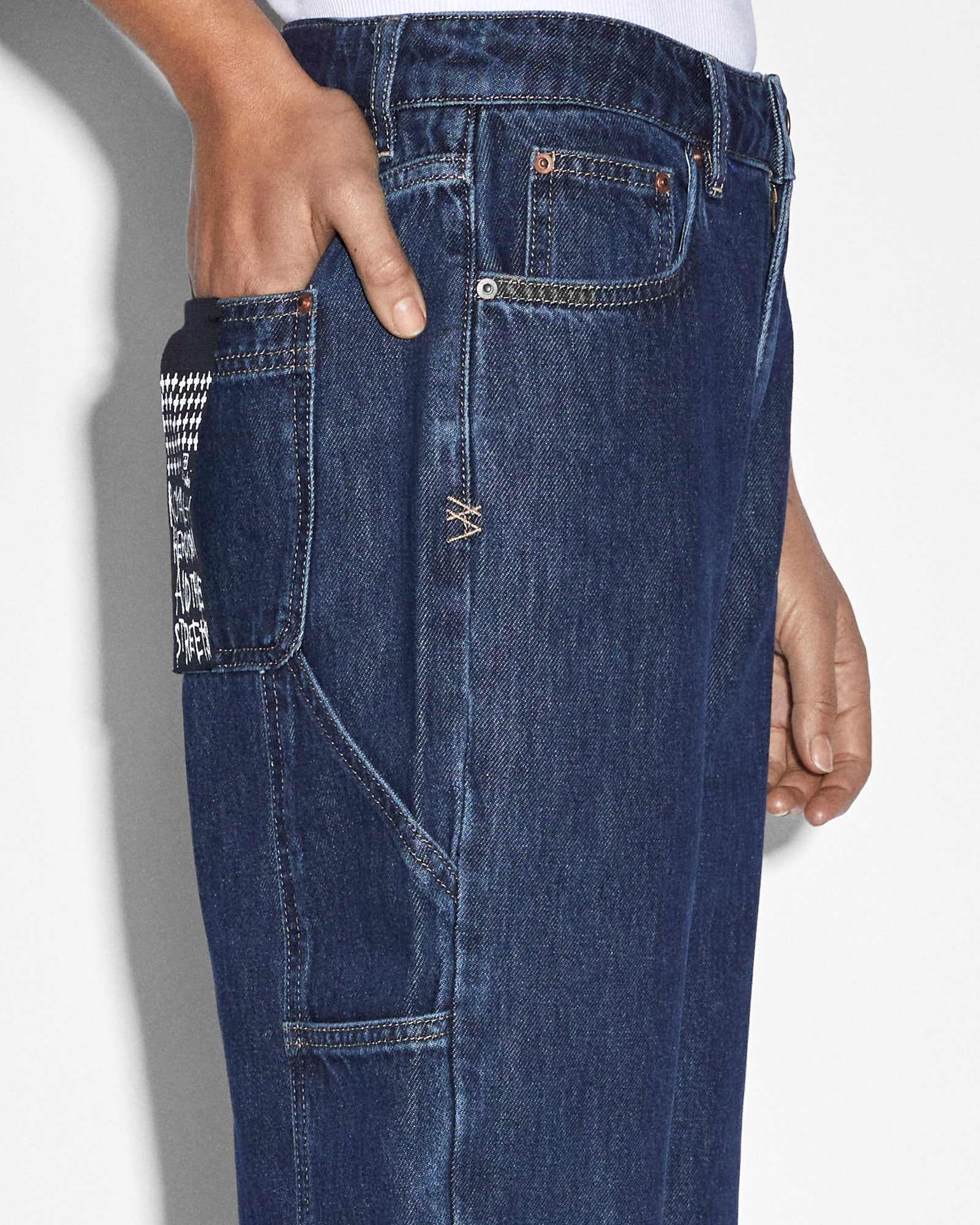 Brooklyn Carpenter Legacy Mom Jeans - Blue Denim