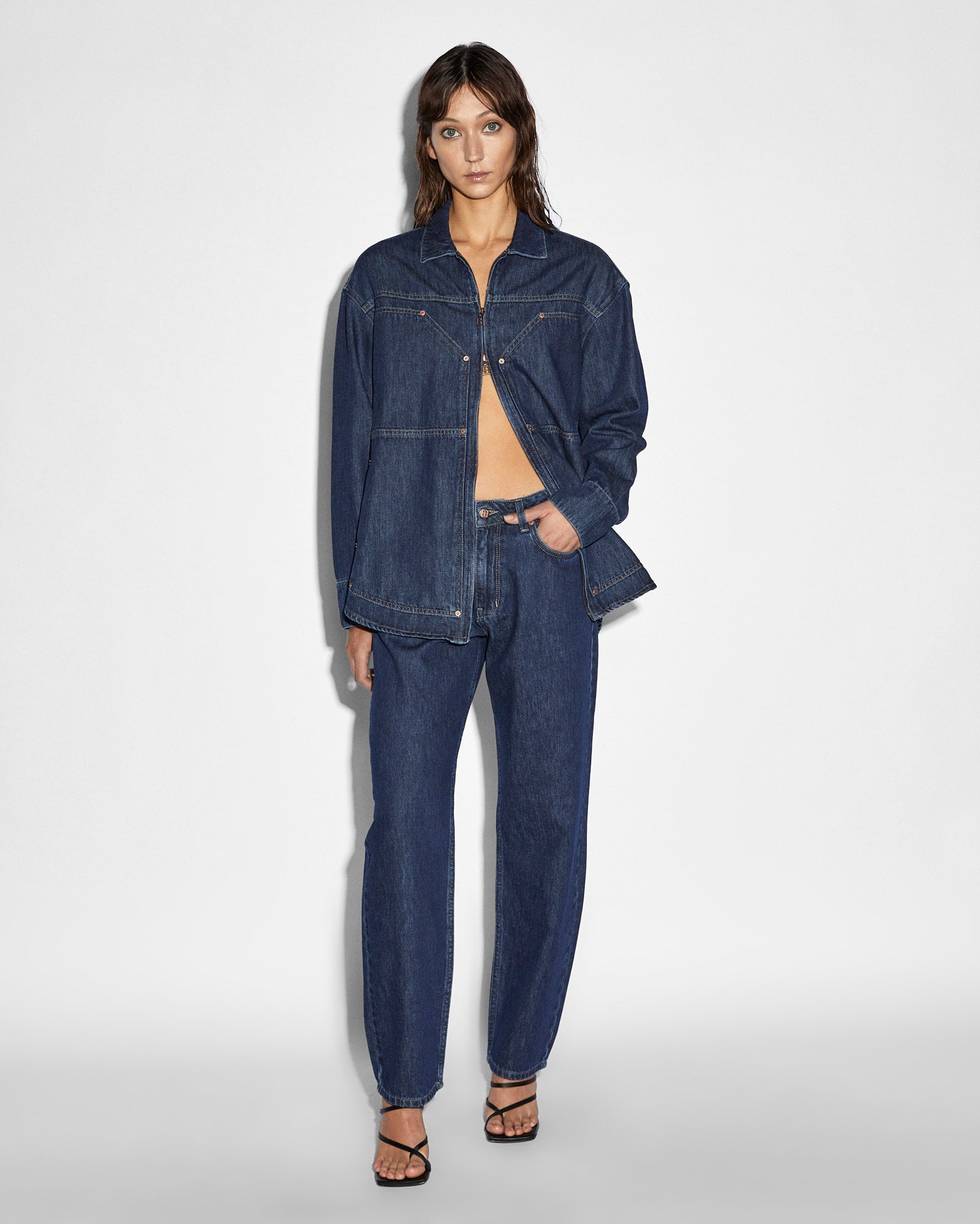 Brooklyn Carpenter Legacy Mom Jeans - Blue Denim