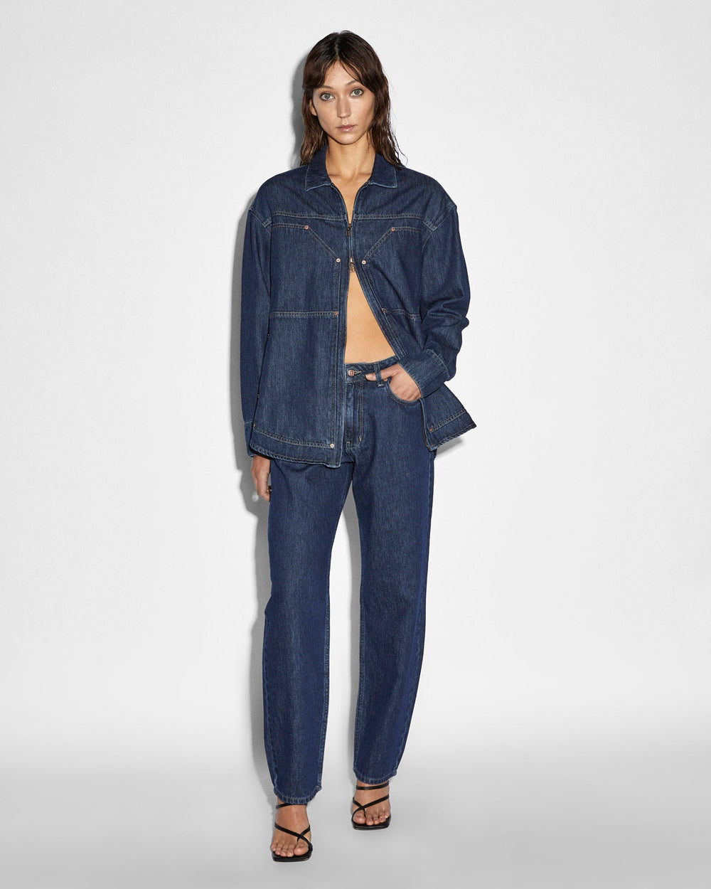 Brooklyn Carpenter Legacy Mom Jeans - Blue Denim