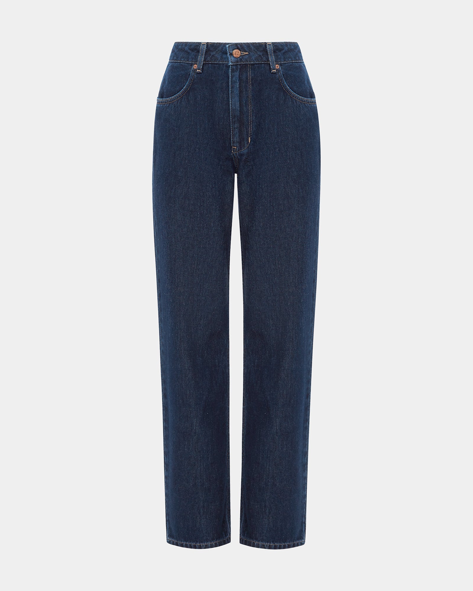 Brooklyn Carpenter Legacy Mom Jeans - Blue Denim