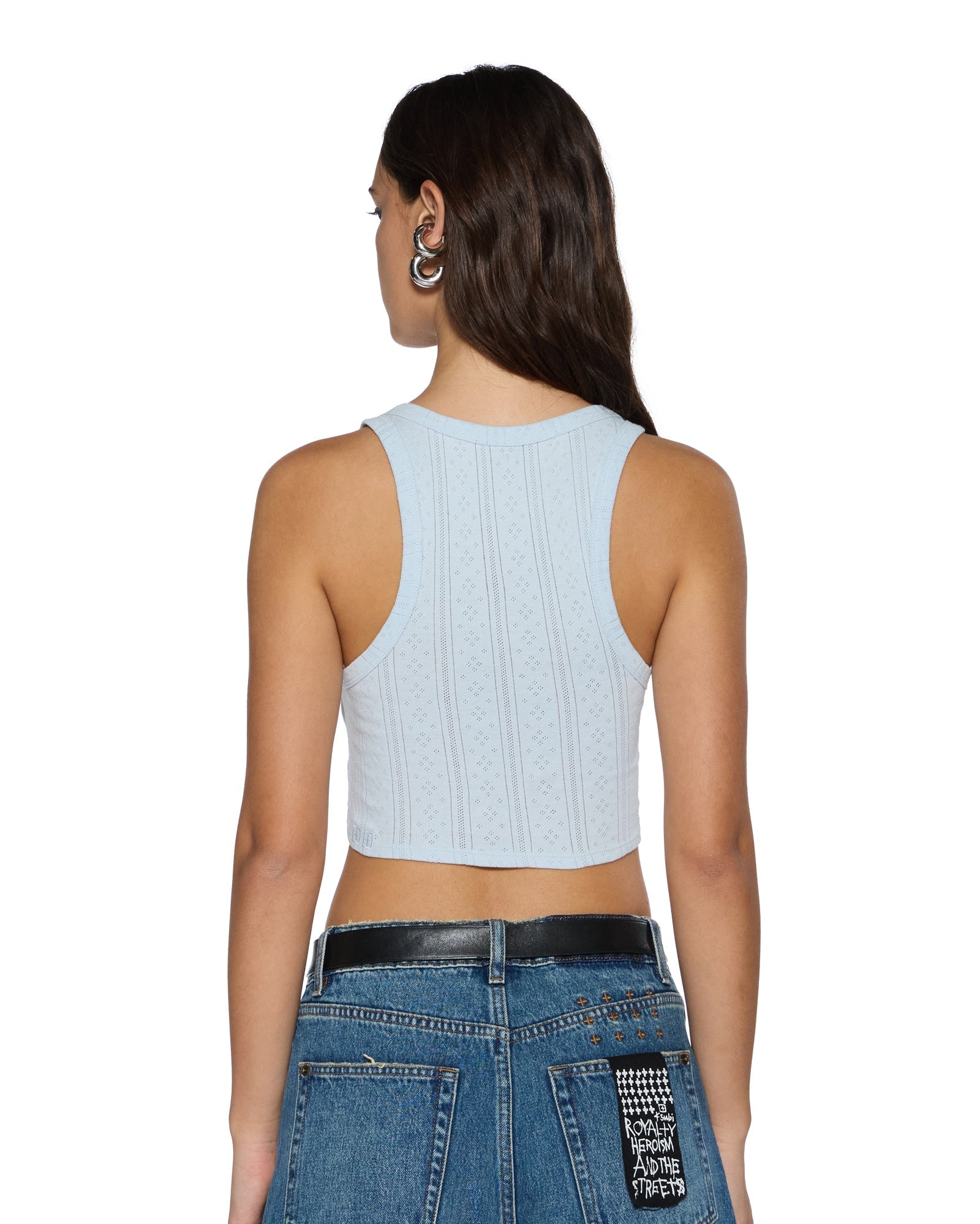 Womens Sott Origin Crop Tank Ice Mist Fashion Tops