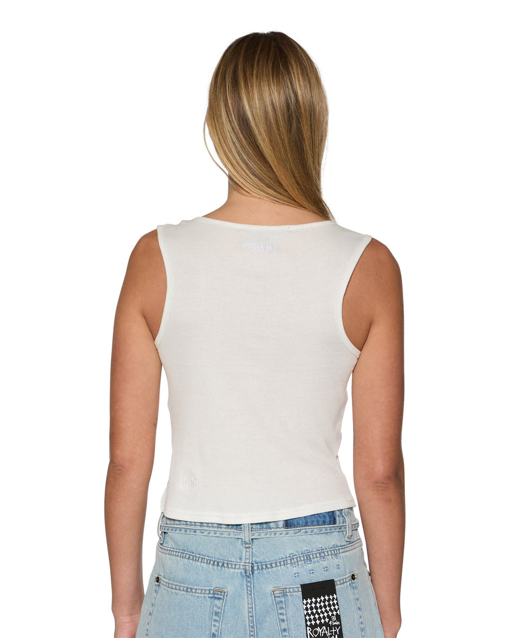 Twisted White Tank Top