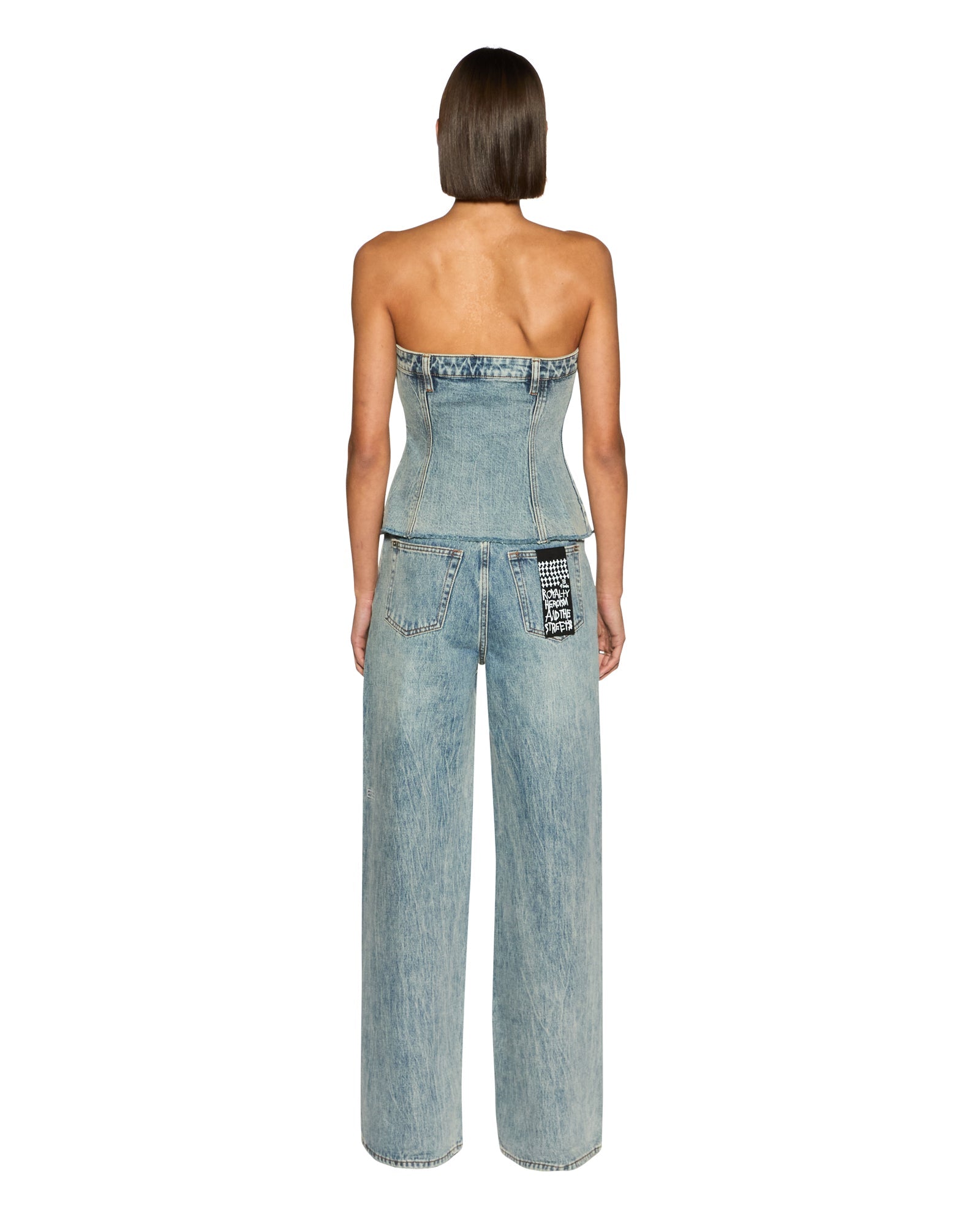 Retro Bustier Youth - Blue Denim