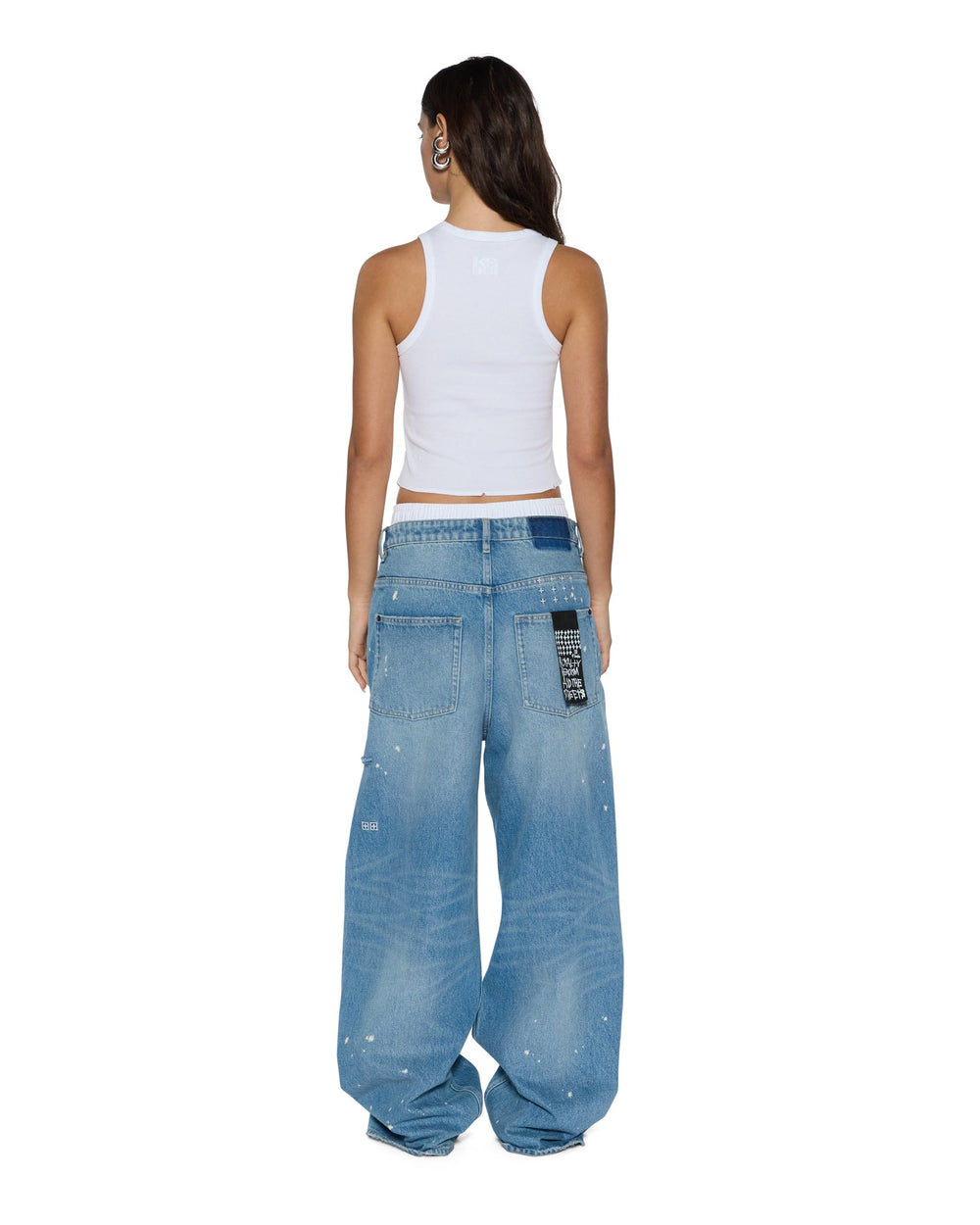 Womens Origin Tank Garter White Fashion Tops