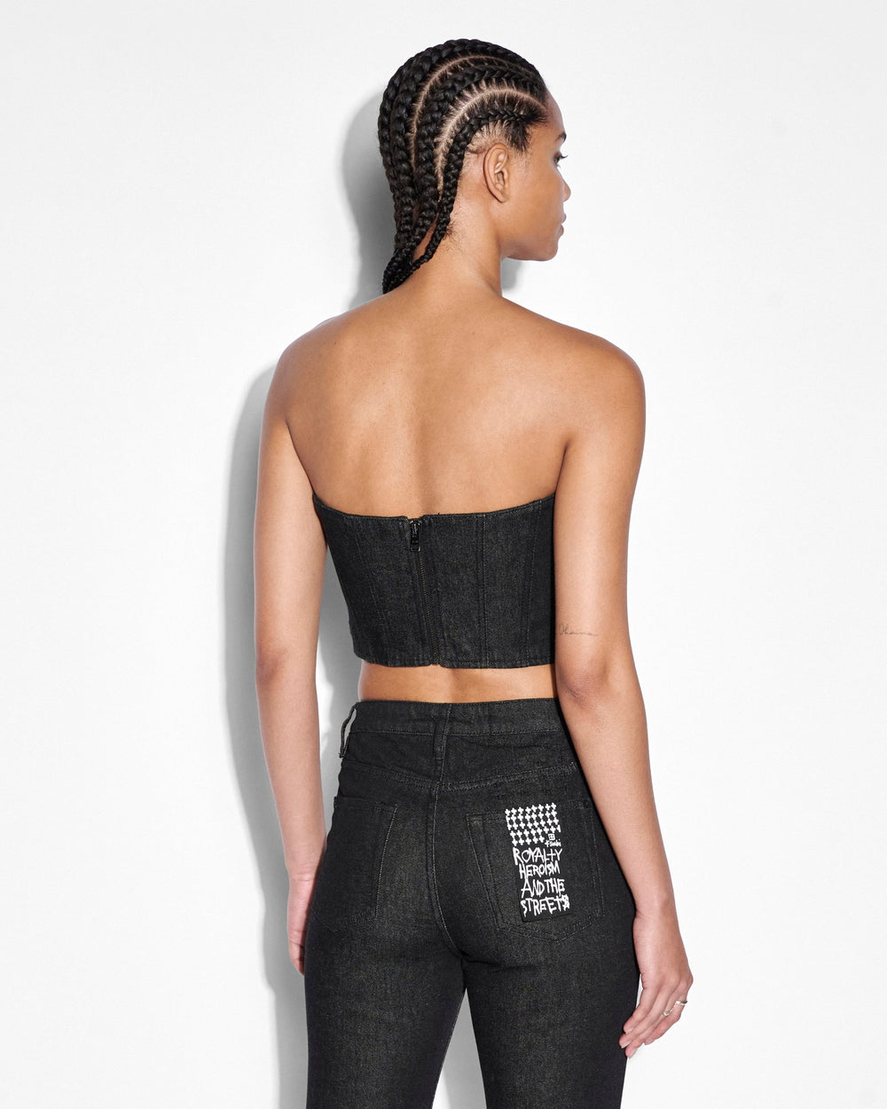 Buy Bustier Ebony Laced Laced Top KSUBI