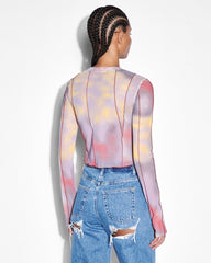 Buy Refract Top Euphoria Printed Mesh Top KSUBI