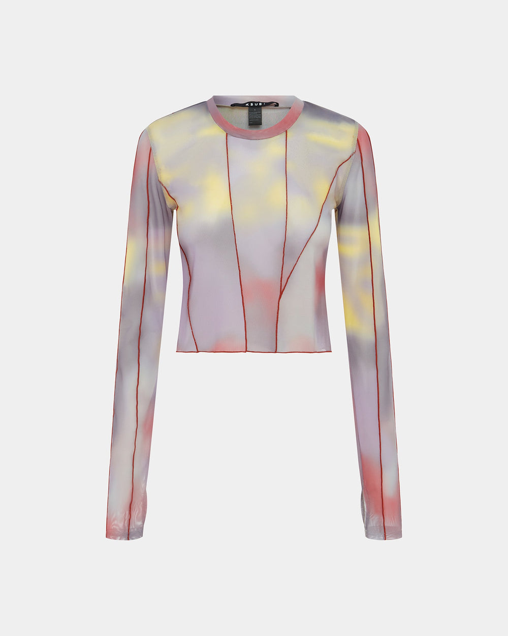 Buy Refract Top Euphoria Printed Mesh Top KSUBI