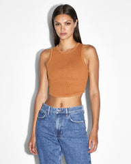 Womens Syndicate Tank Caramel Fashion Tops