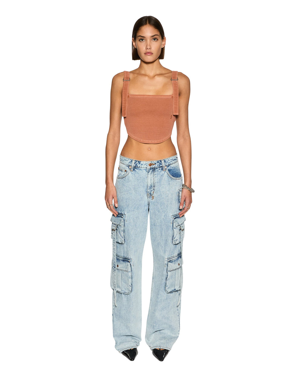 Syndicate Buckle Tank Top - Sunburn Orange