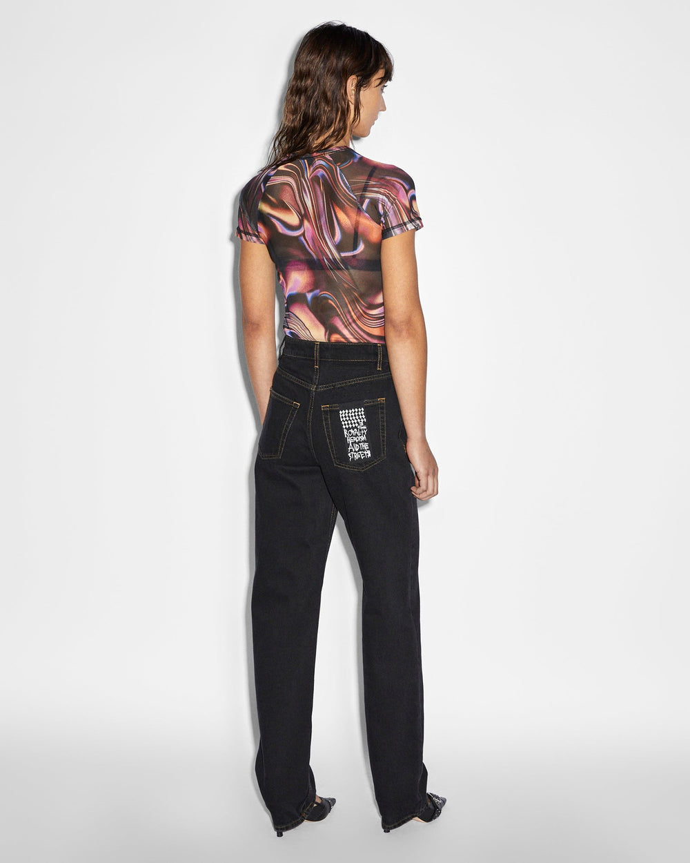 Visions Mesh Short Sleeve T-shirt - Multi Print