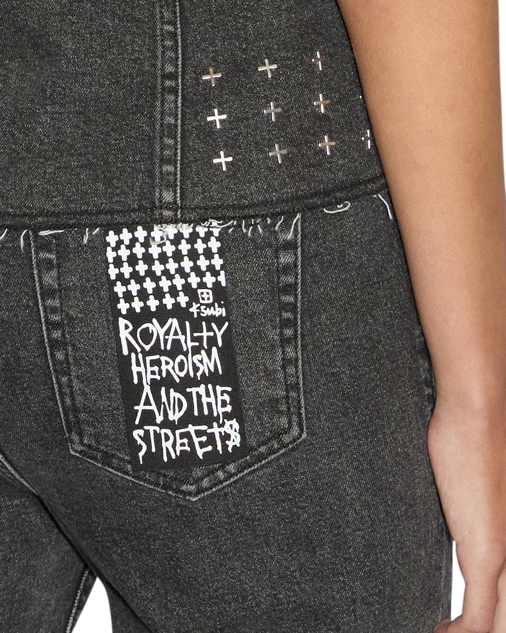 Spark Vest Lovestruck - Black Denim