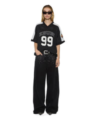 Womens 99 Ss Jersey Black Tees