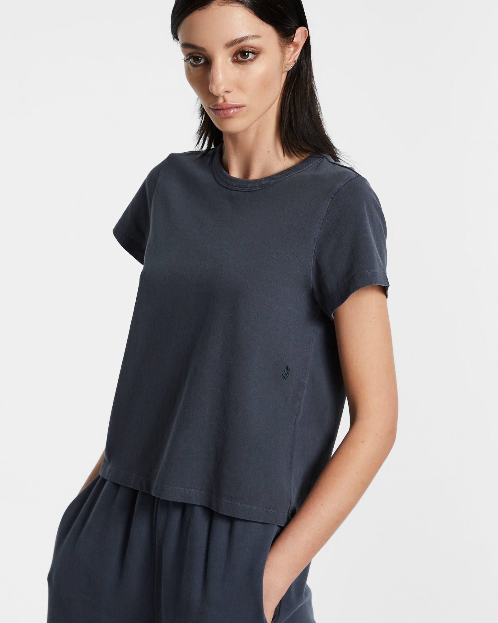 3 X 4 Mini Ss Tee Navy