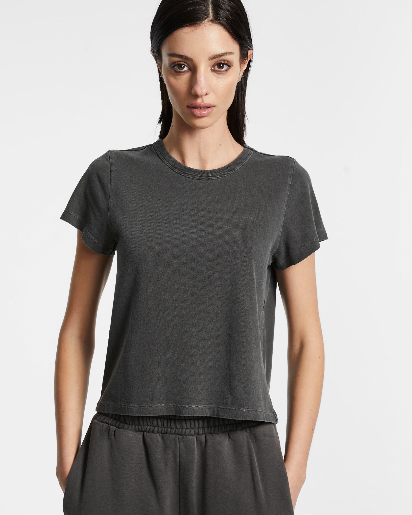 3 X 4 Mini Ss Tee Charcoal