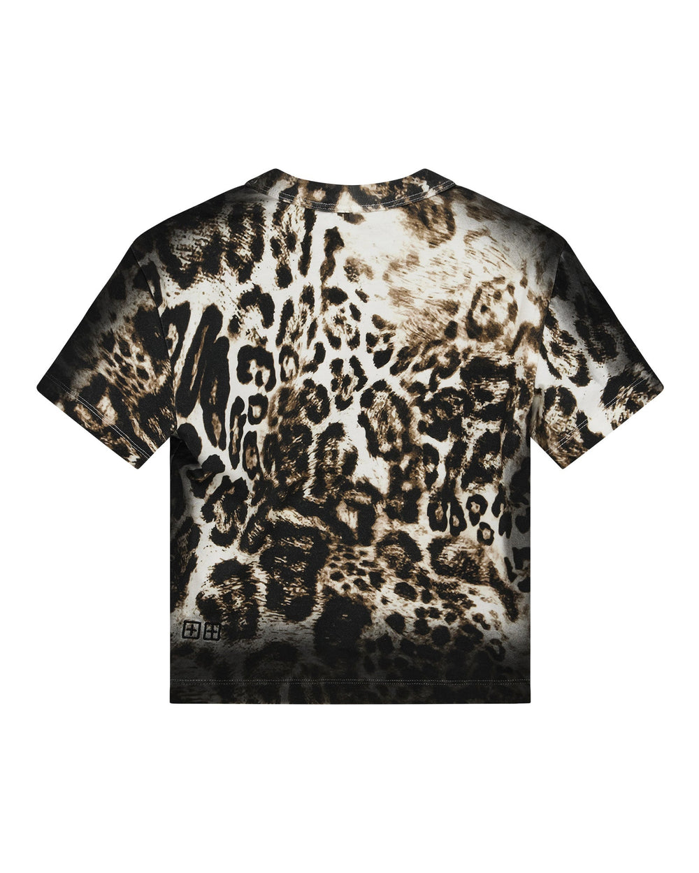 Womens Mowalola Baby Tee Cheetah Tees