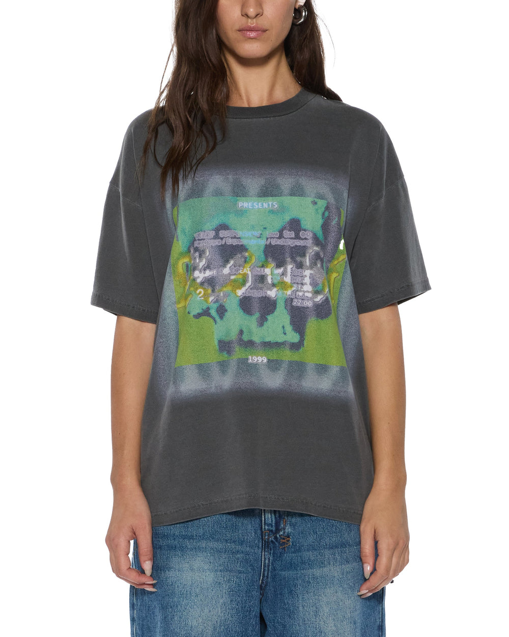 Womens Suspension Oh G Ss Tee Charcoal Tees