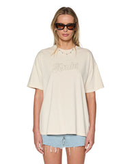 Sketch Oh G Slice Ecru Oversized Tee