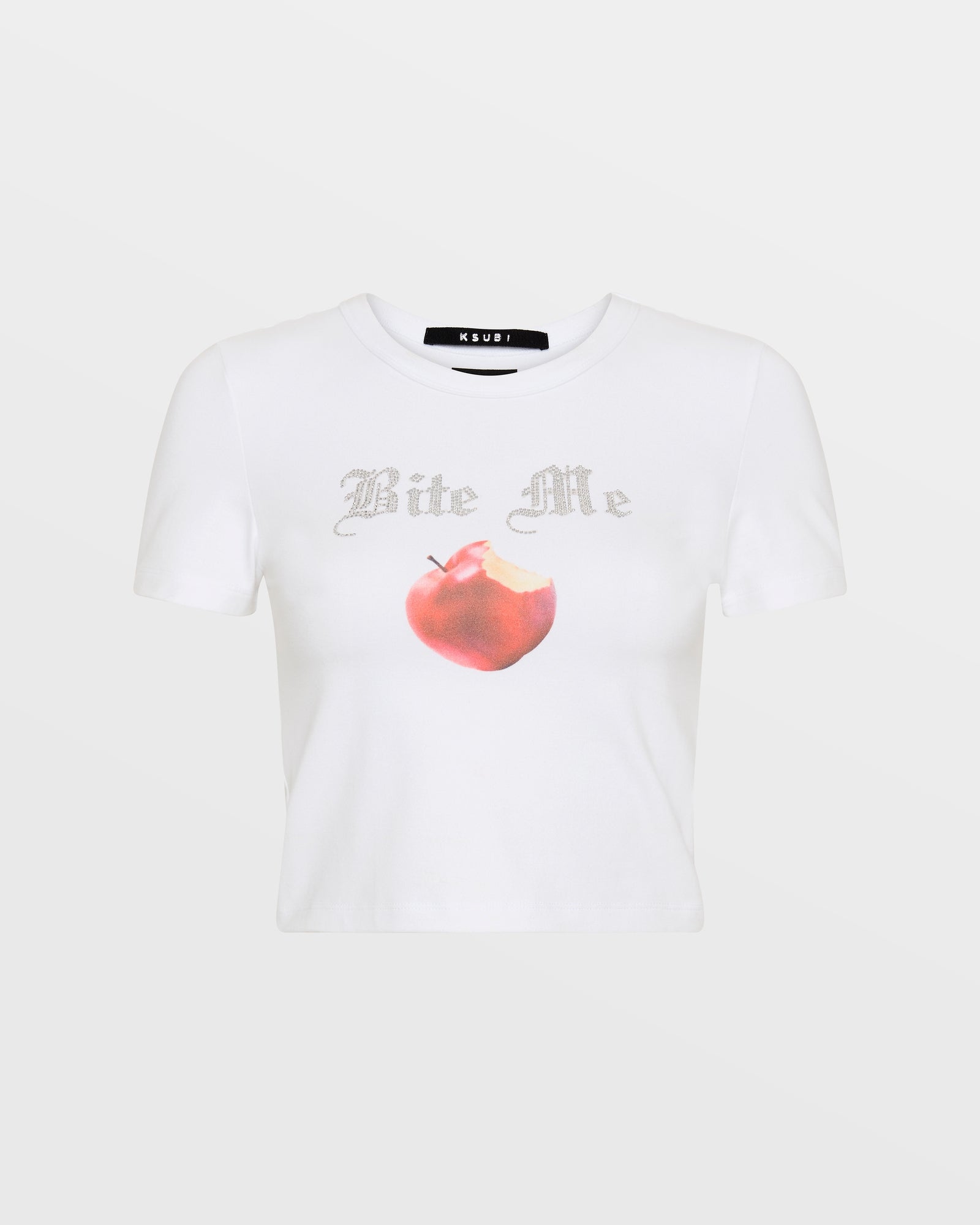 Womens Bite Me Baby Ss Tee White Tees