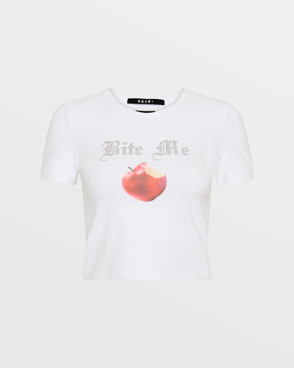 Womens Bite Me Baby Ss Tee White Tees