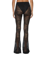 Womens Flare Pant Black Lace Pants