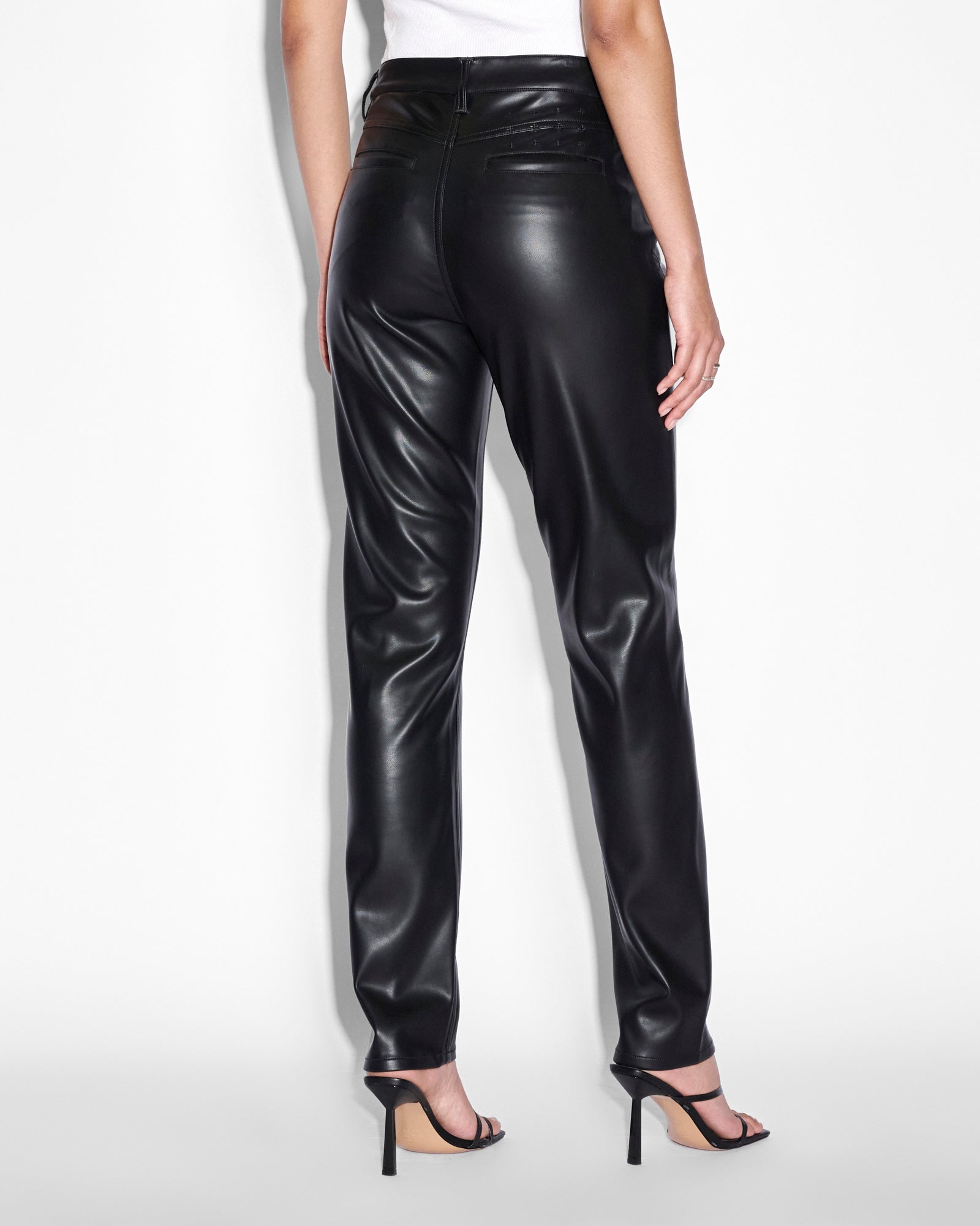 Buy Vivienne Pant Black Leather Moto Pant KSUBI