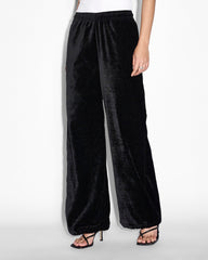 Buy Richie Origin Trak Black Velour Trackpant KSUBI