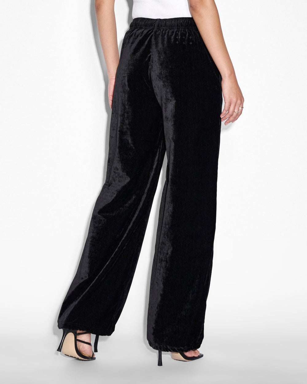 Buy Richie Origin Trak Black Velour Trackpant KSUBI