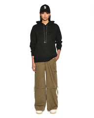 Baggy Cargo Detachable Straight Leg Pant - Khaki