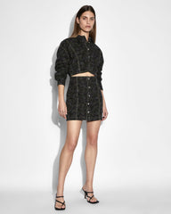 Buy Cutout Shirt Dress Camo Cotton Mini Dress KSUBI