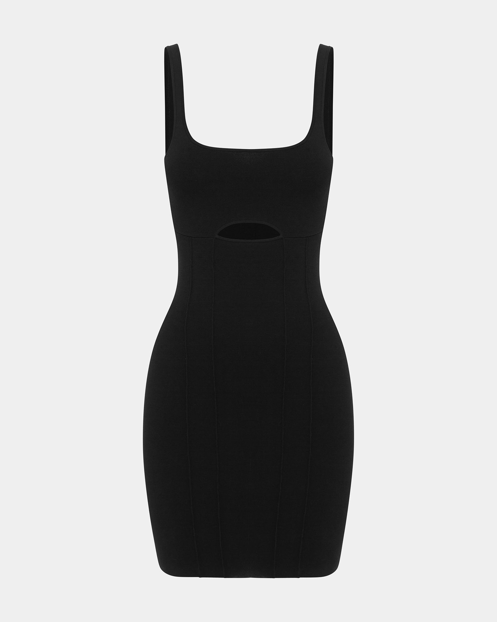 Forbidden Mini Knit Dress - Black