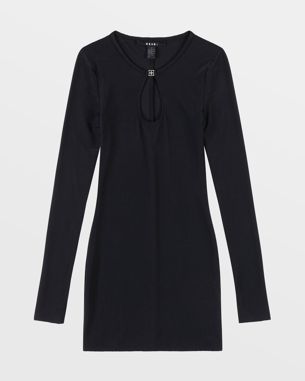 Buy Charmed Keyhole Dress Black Fitted Mini Dress KSUBI