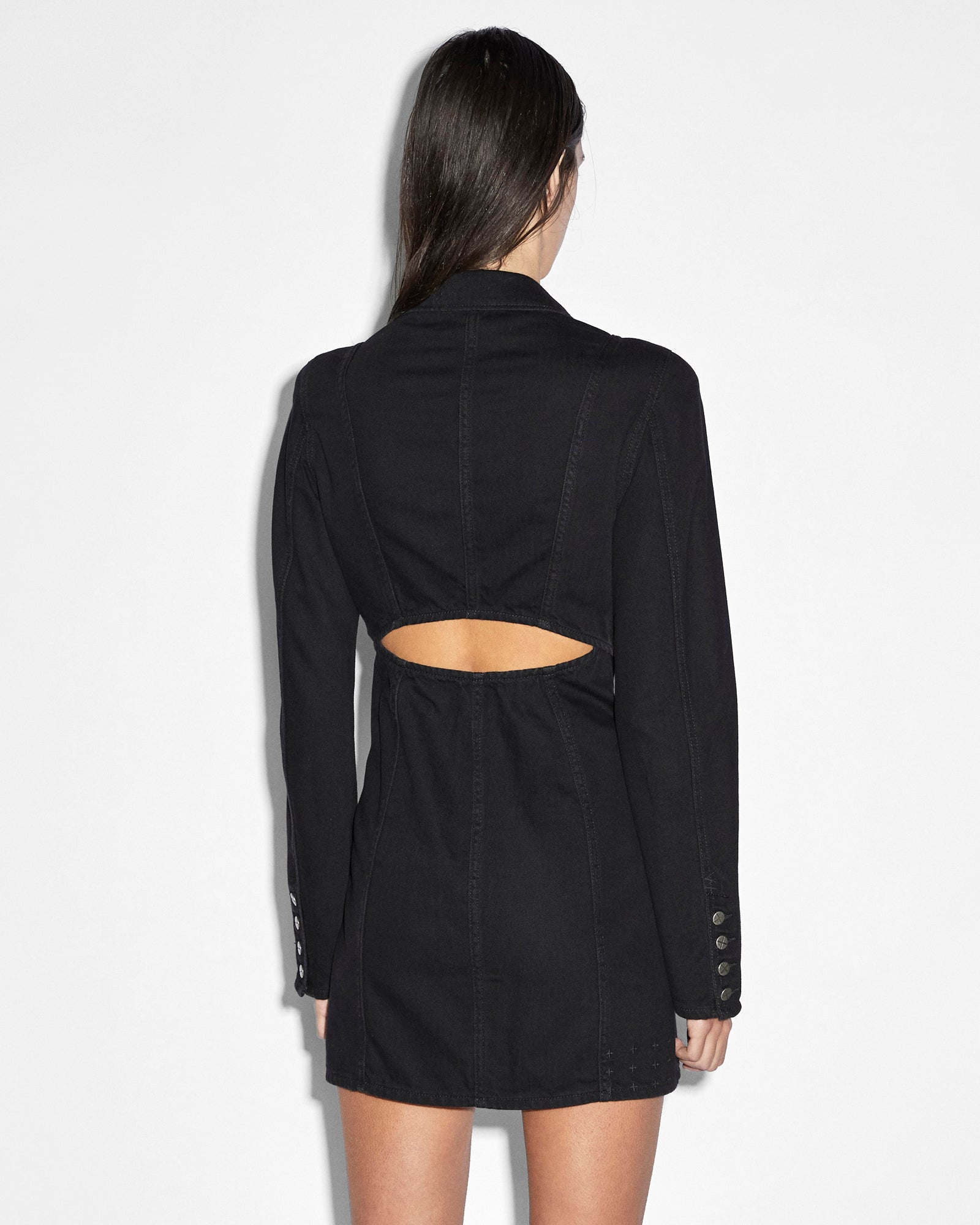 Rapture Blazer Dress Stealth - Washed Black
