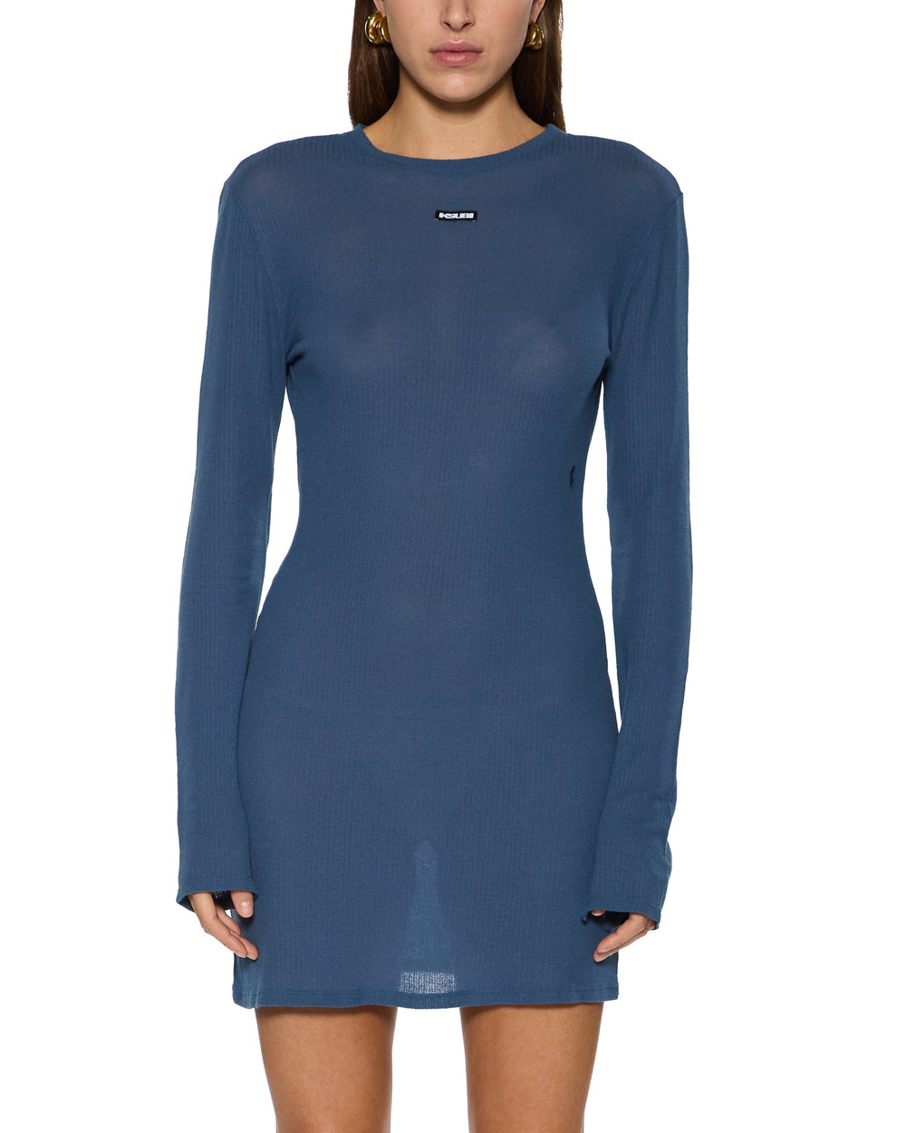 Womens Crawford Ls Dress Ink Blue Dresses