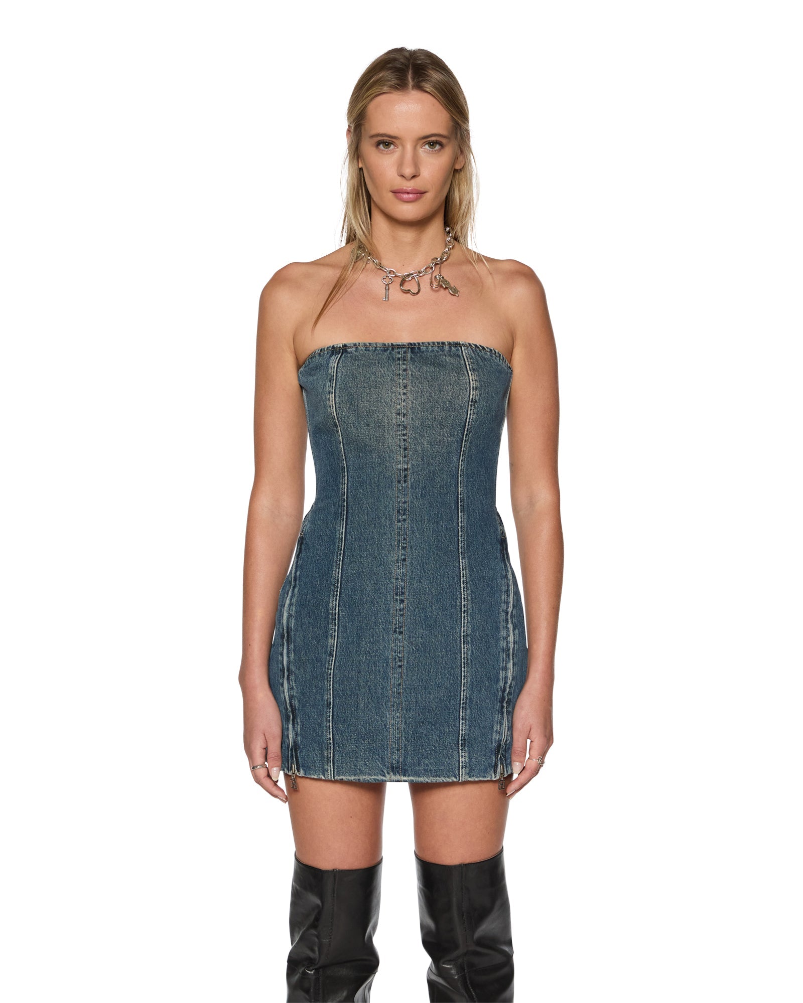 Avenue Sandstorm Strapless Mini Dress