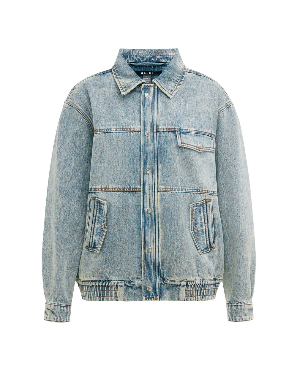 Aria Bomber Jacket Youth - Mid Blue Denim