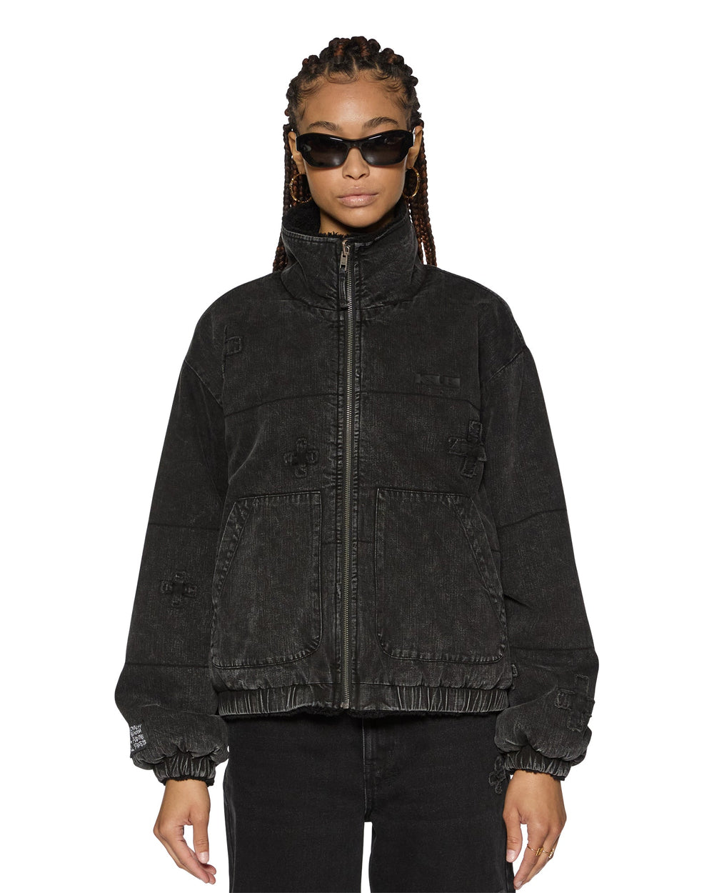 Reversible Noir Black Puffer Jacket