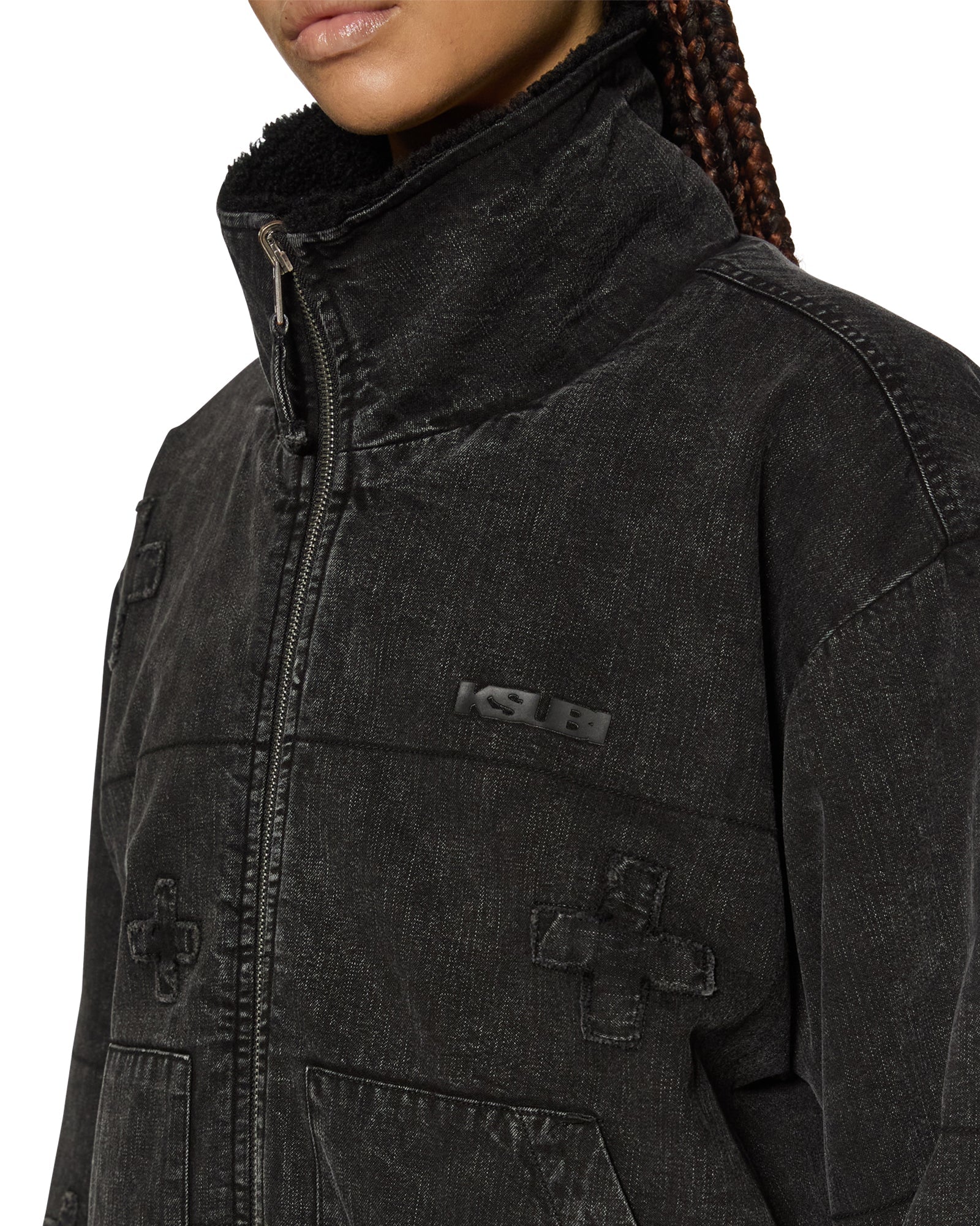 Reversible Noir Black Puffer Jacket