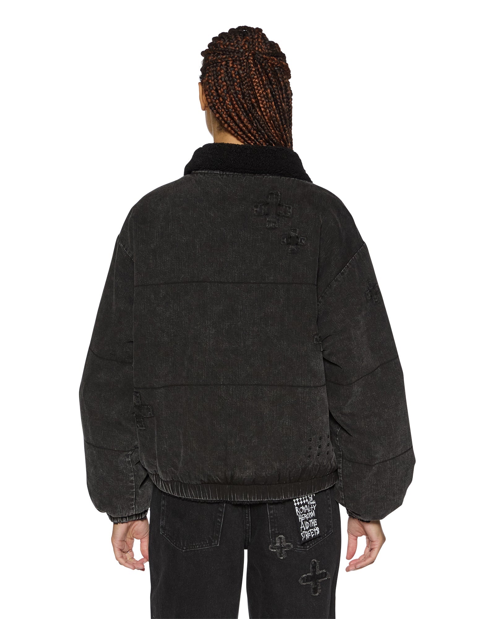 Reversible Noir Black Puffer Jacket