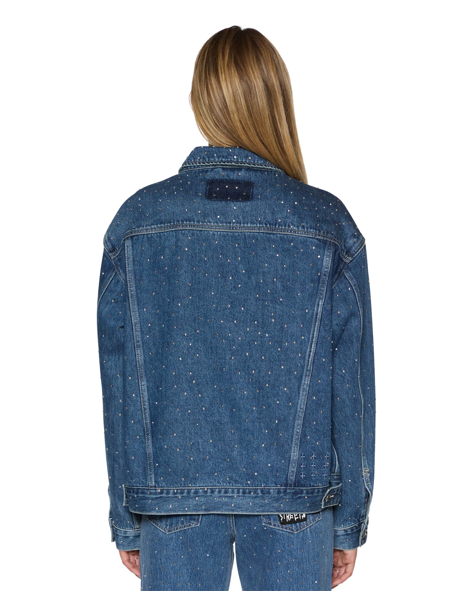 Oversized Jacket Token Krystal - Blue Denim