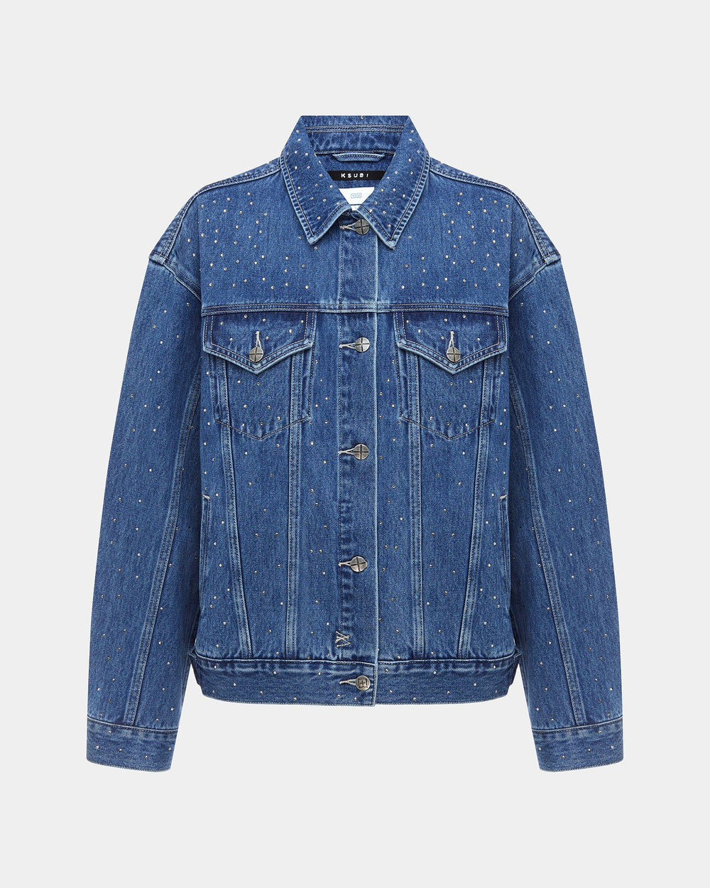 Oversized Jacket Token Krystal - Blue Denim